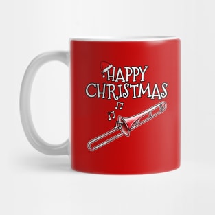 Christmas Trombone Trombonist Musician Santa Hat Xmas 2022 Mug